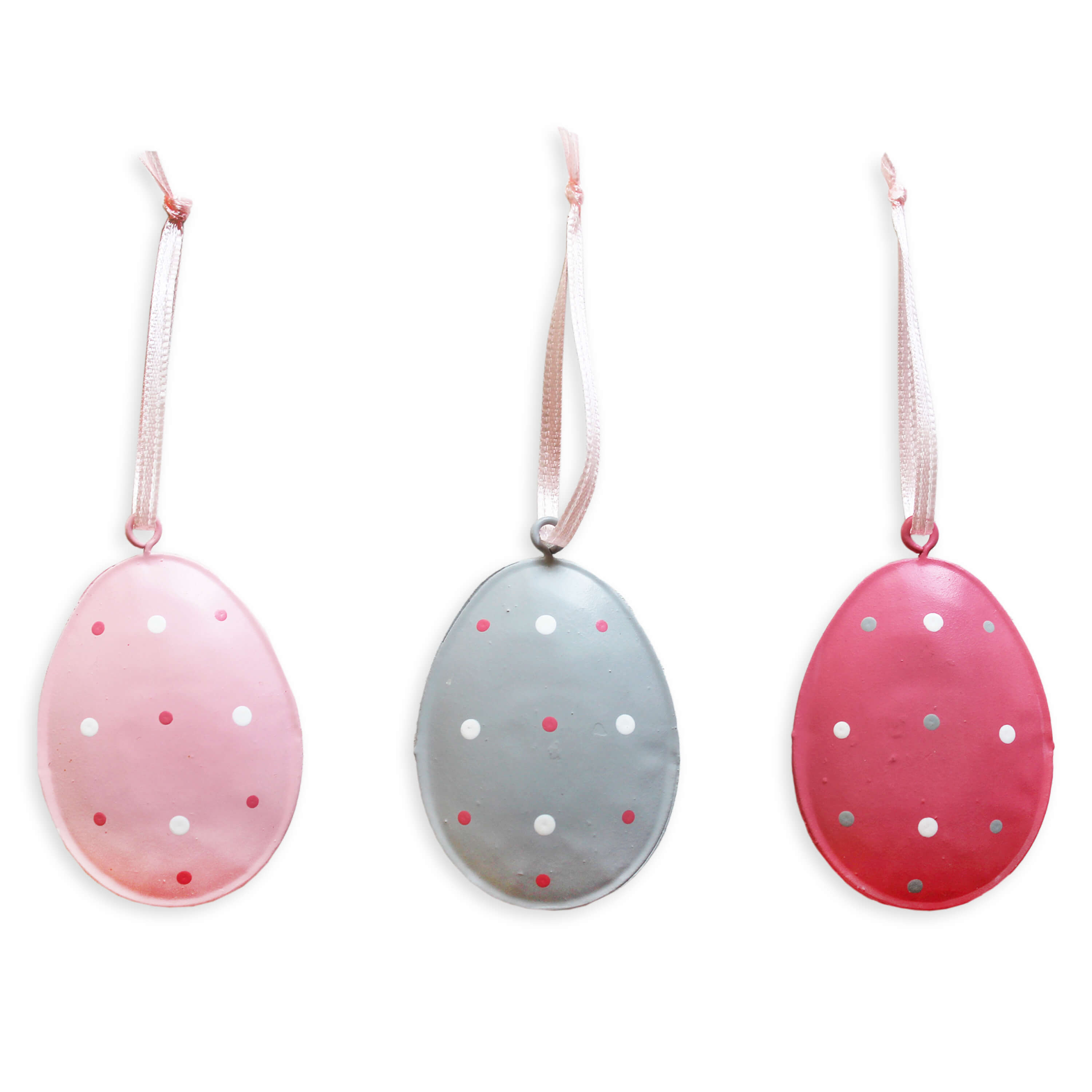 Vajíčka závěs kov v.7cm mix S/3