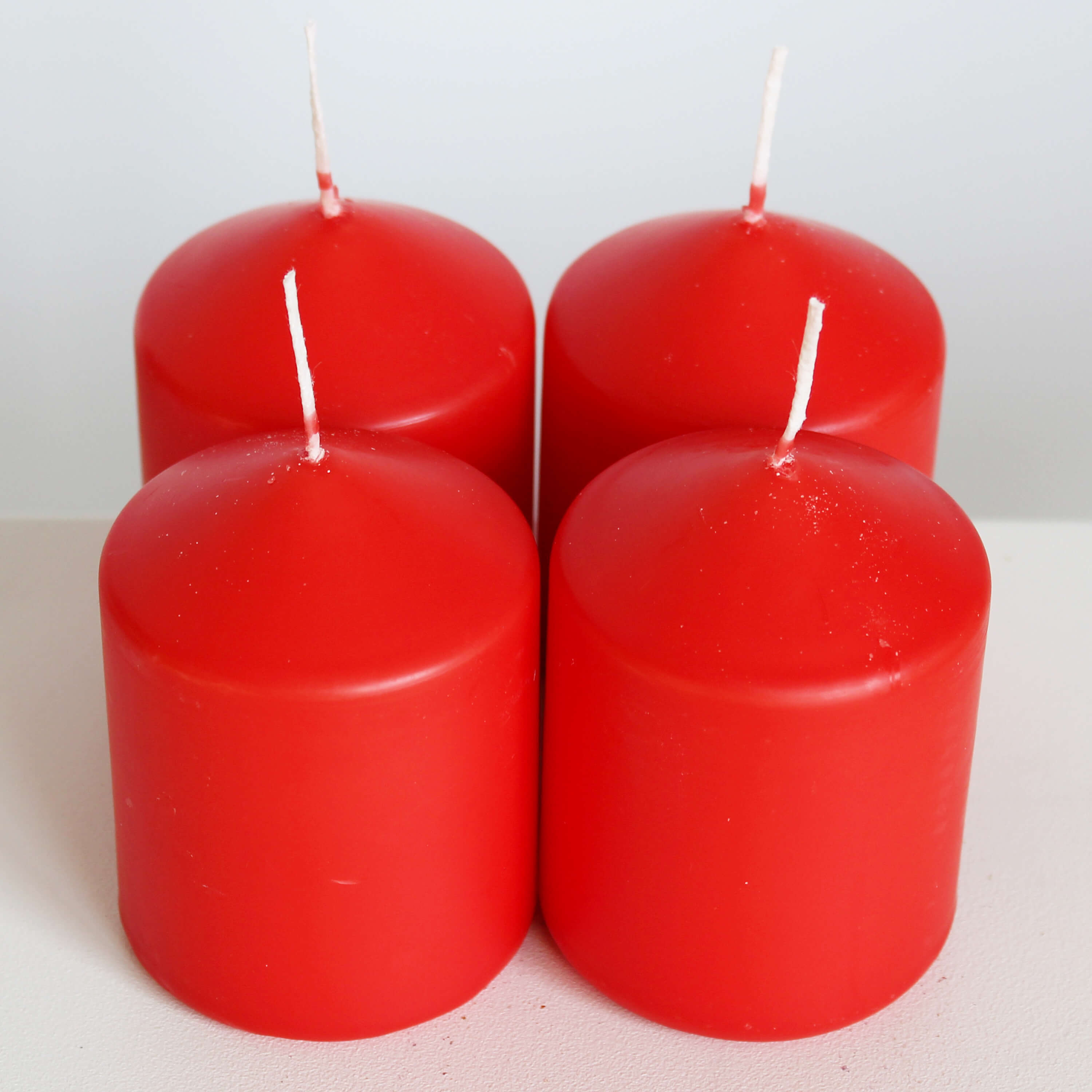 Adventní svíčky pr.60x80mm červené