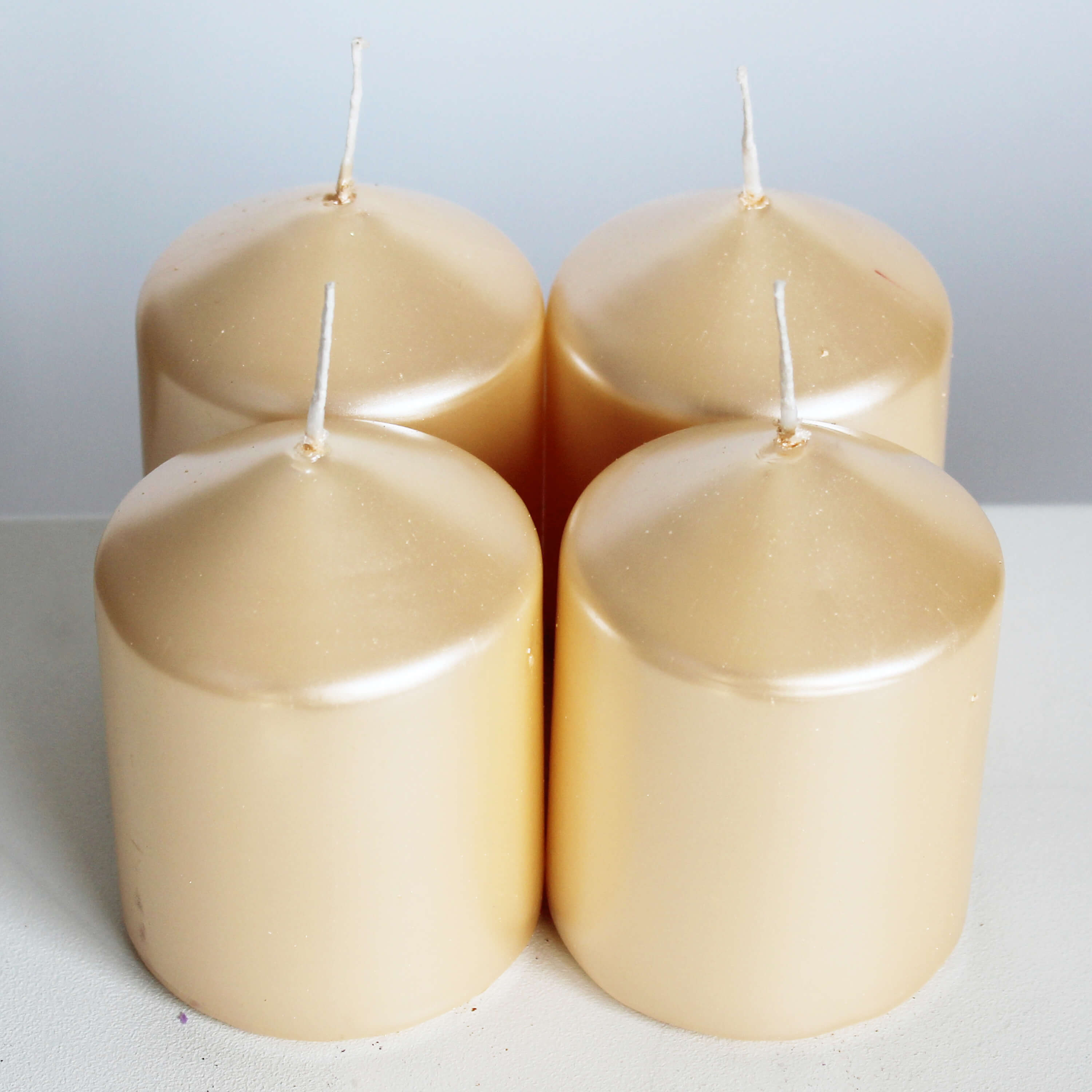 Adventní svíčky pr.60x80mm krém lak