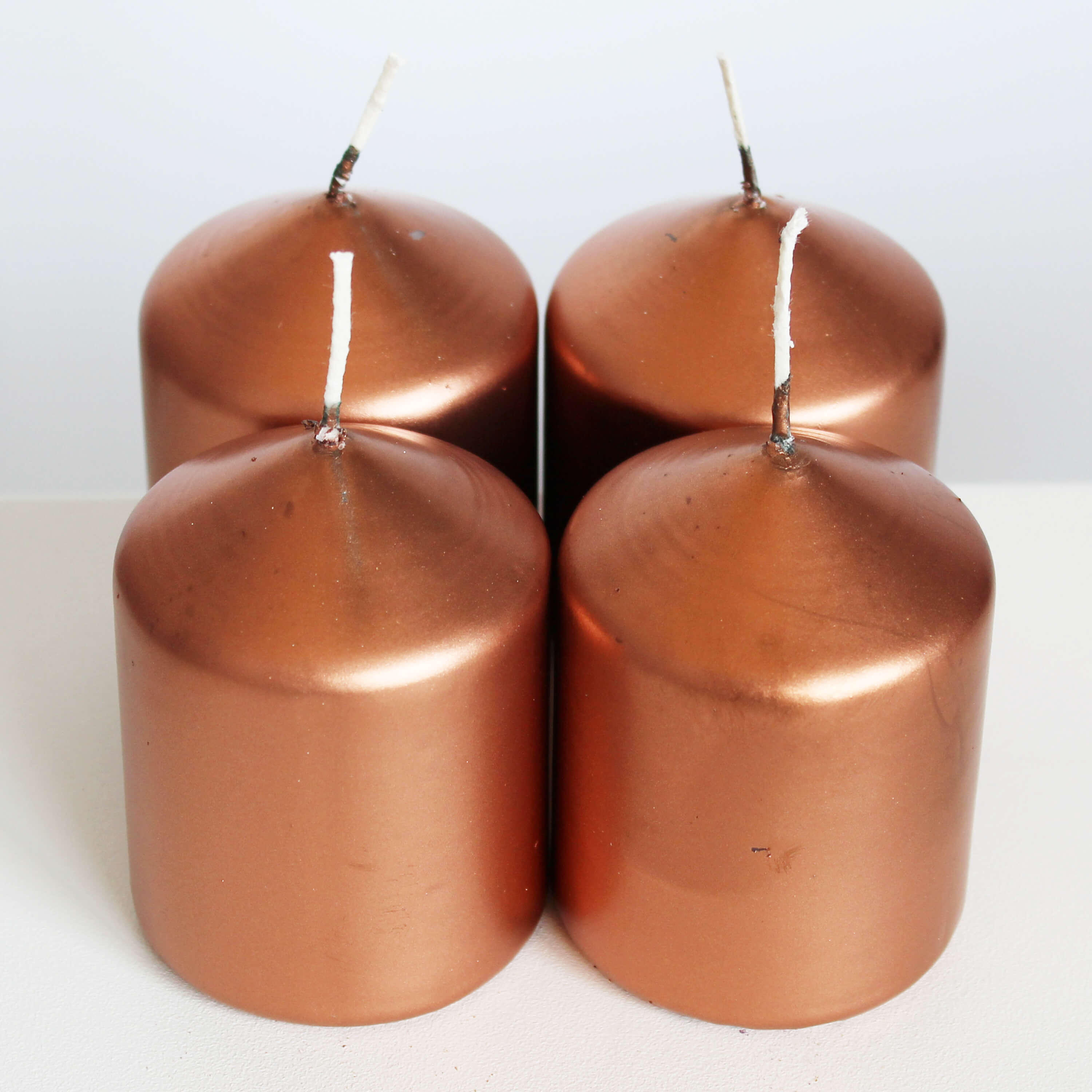 Adventní svíčky pr.60x80mm měděný lak