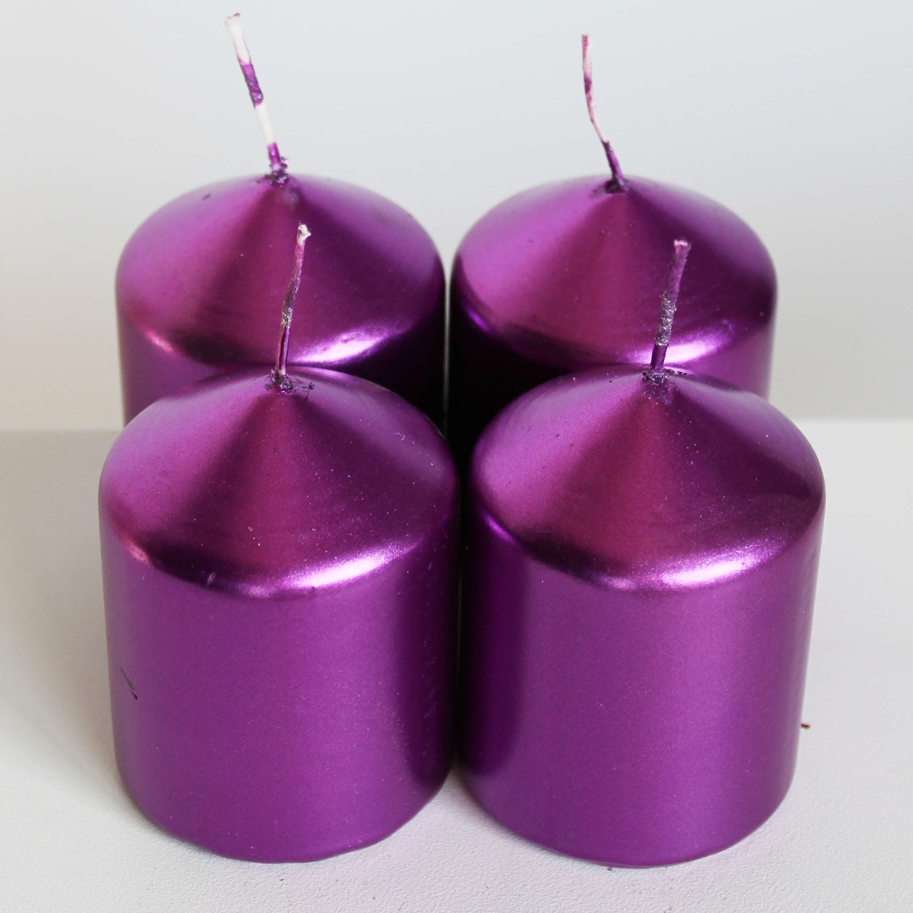 Adventní svíčky pr.60x80mm fialový lak