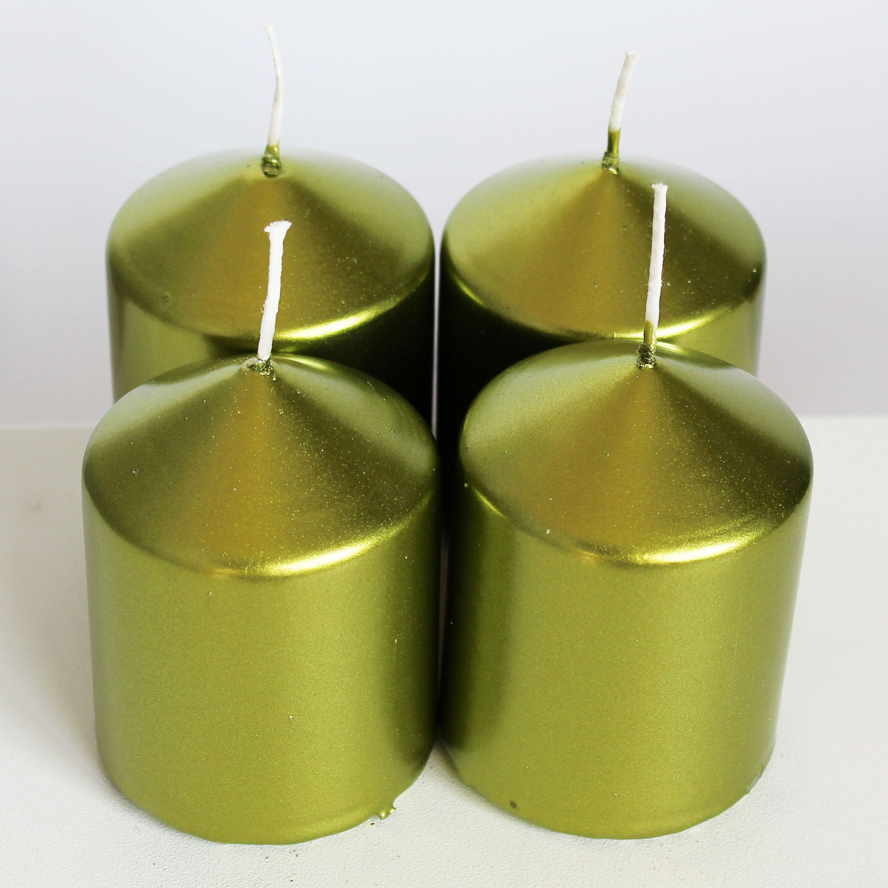 Svíčky advent pr.60x80mm zelený lak