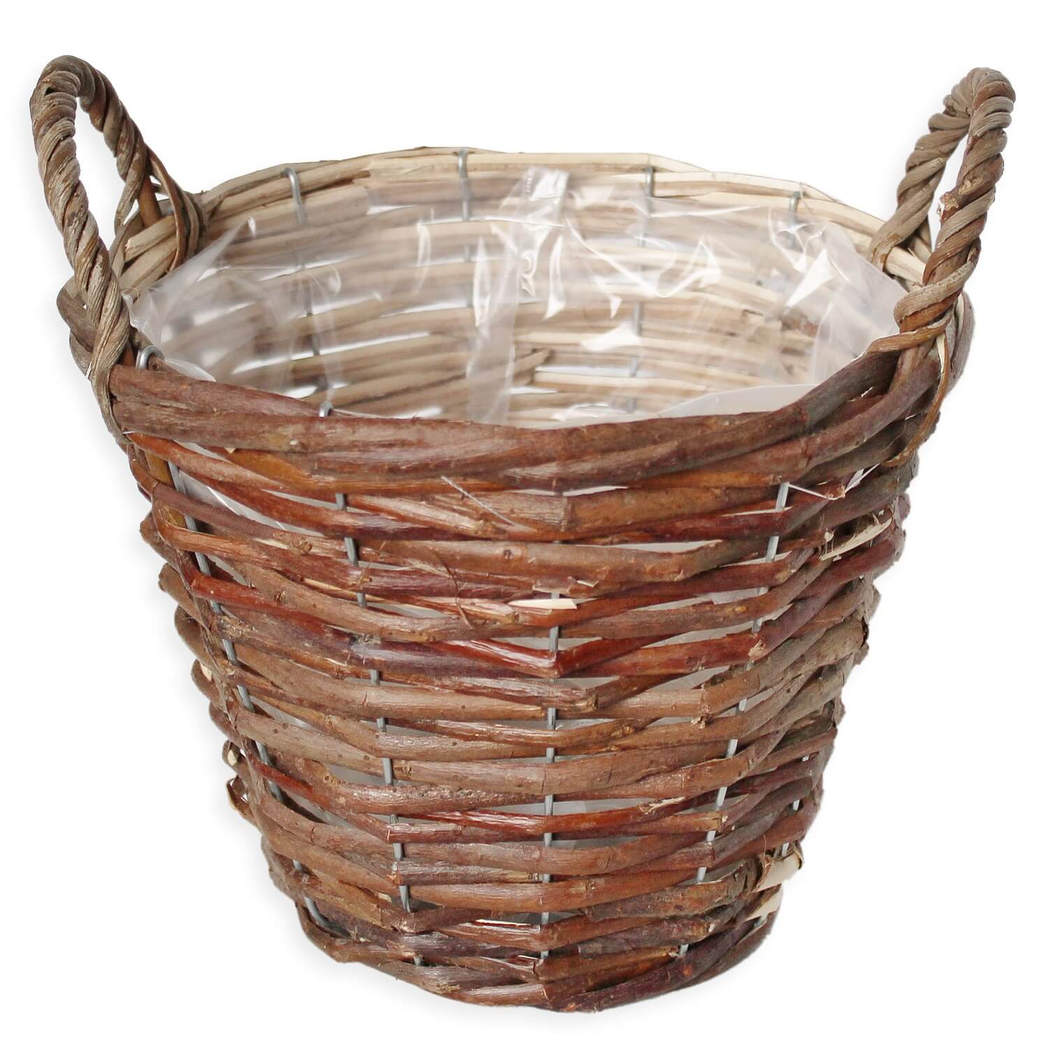 Proutí koš obal pr.24x18cm tmavý