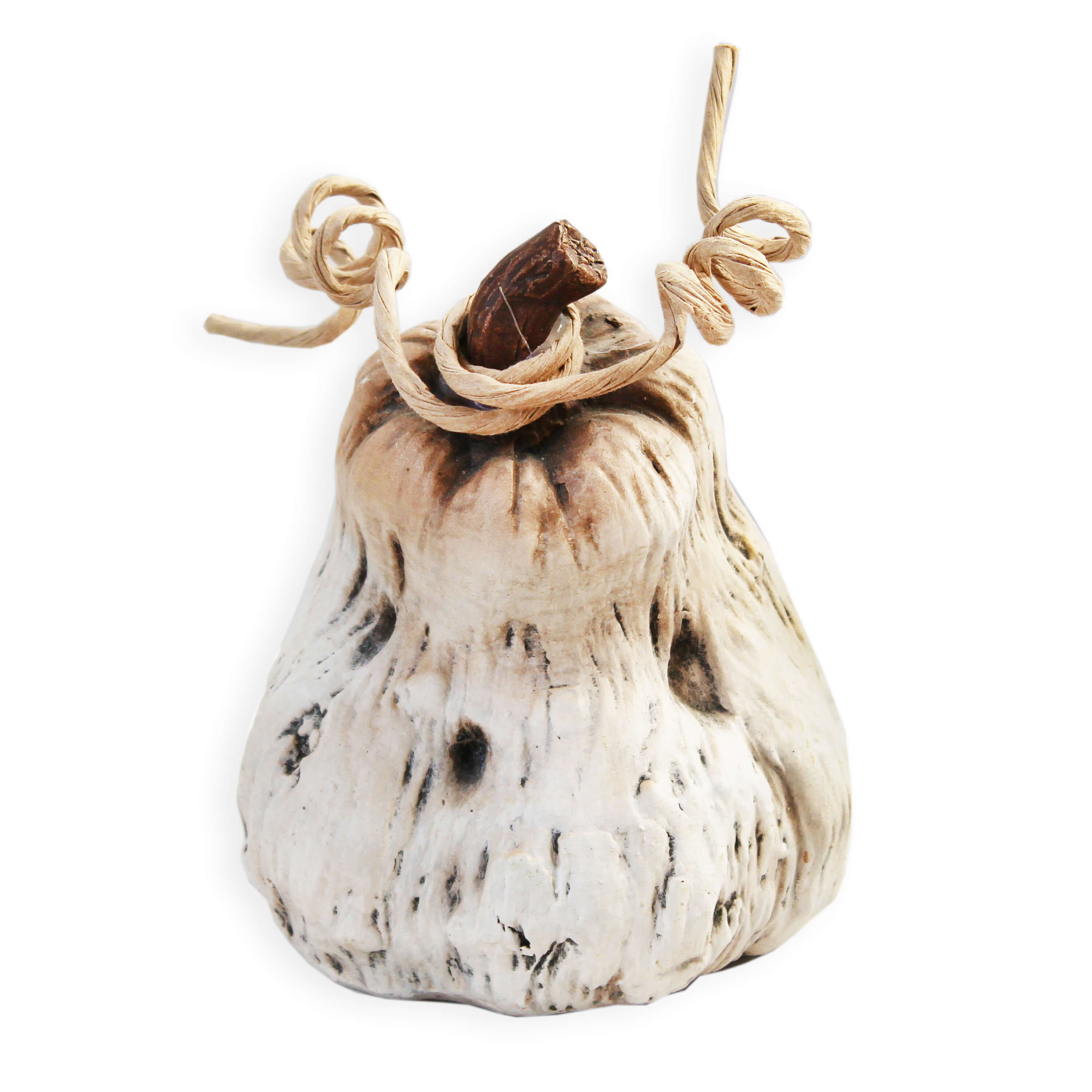 Dýně keramika 13cm bílá