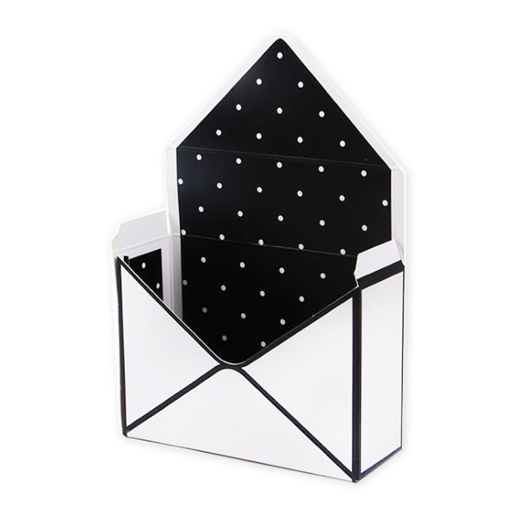 Flower box Obálka dl.20cm černá/bílá