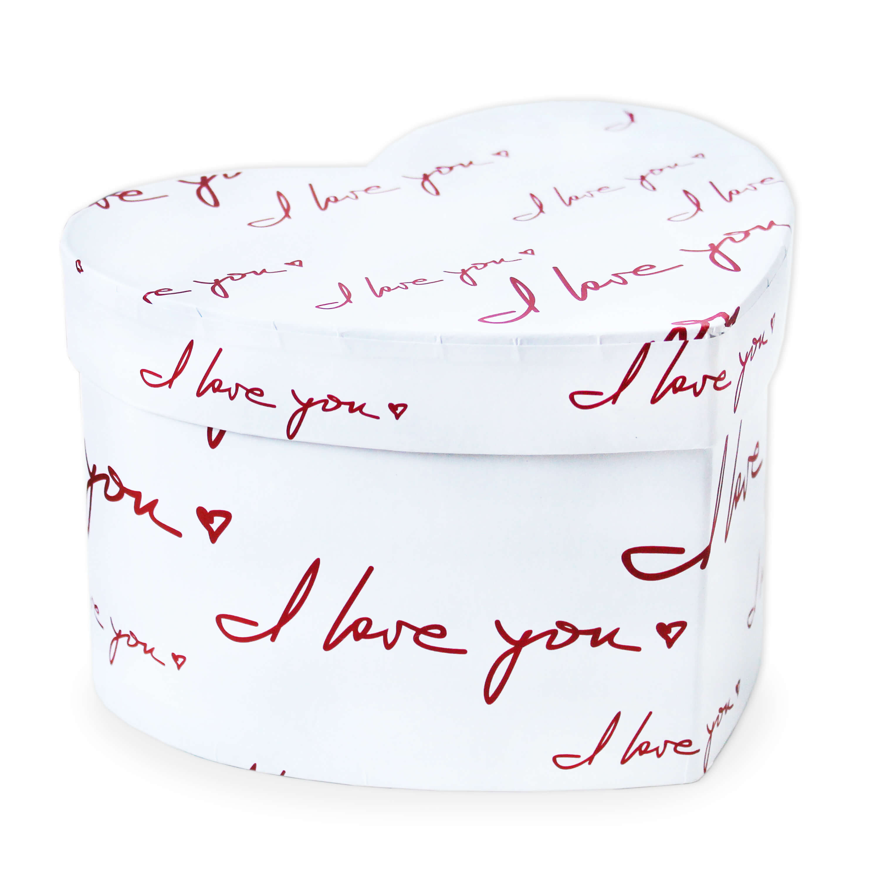 Flower box srdce dl.16x13,5x10cm bílý