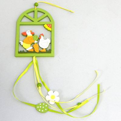 Závěs jarní okénko dřevo dl.30cm