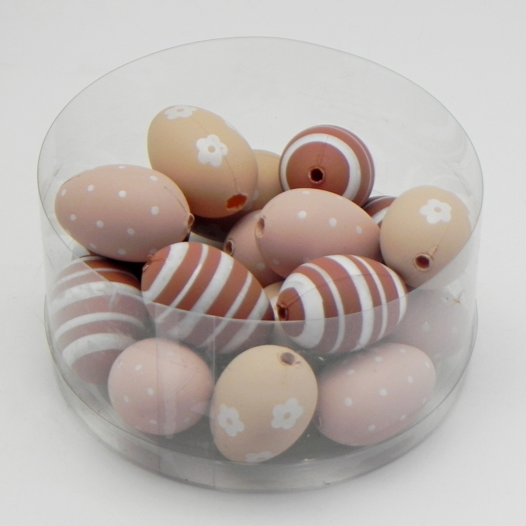 Vajíčka plast pr.3cm mix S/18