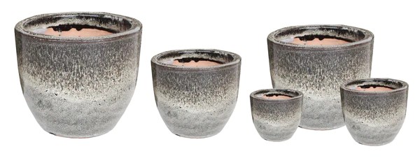 KER mísy Falling pr.21-38x10-20cm S/3 hnědé