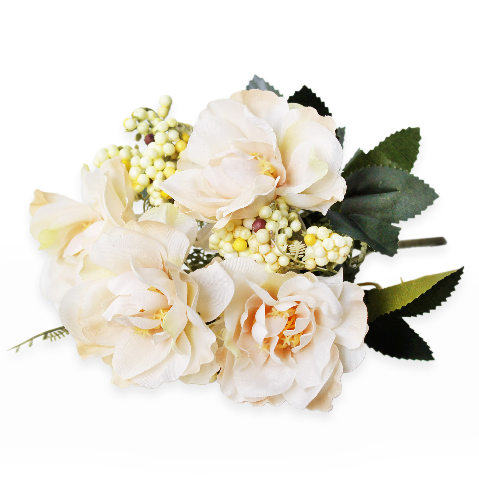 Kytice mix umělá v.31cm krémová
