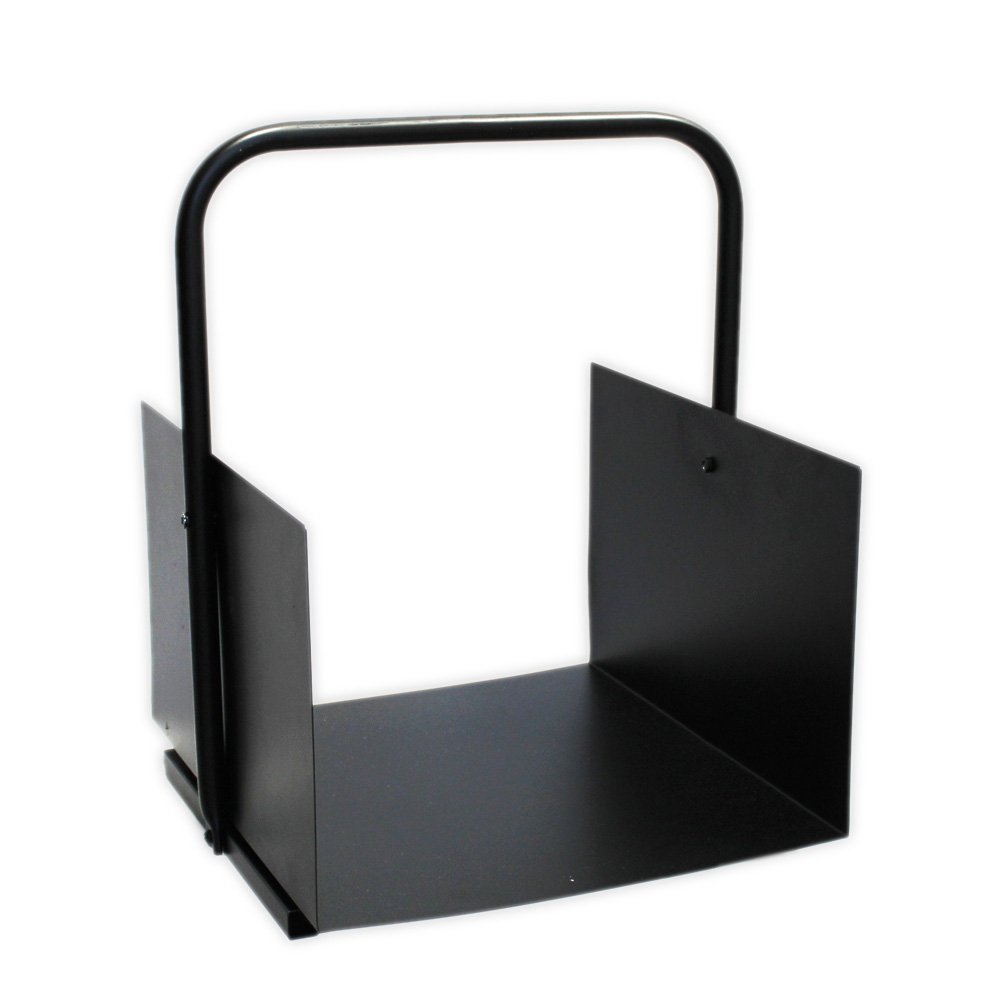 Stojan na dřevo kov v.50x40cm černý