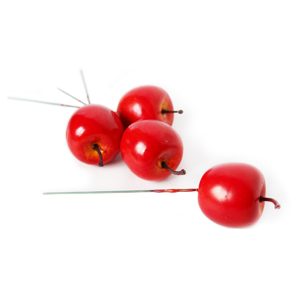 Jablko zápich pvc pr.3,5cm červené