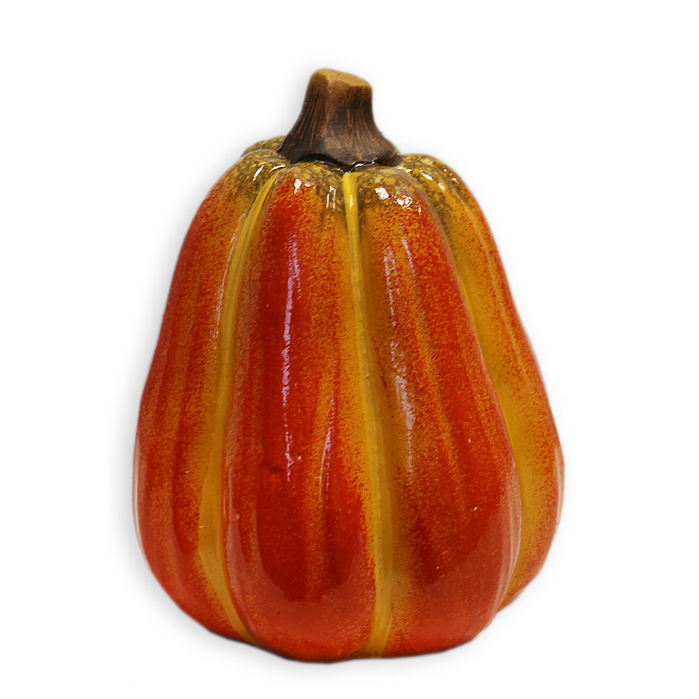 Dýně keramika pr.10x13cm oranžová