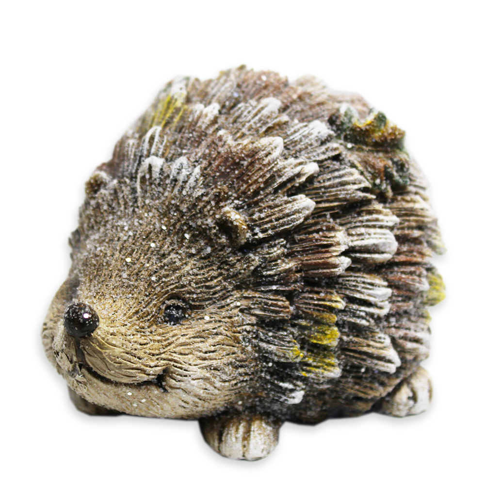 Ježek polyresin dl.14,8x11,5cm hnědý