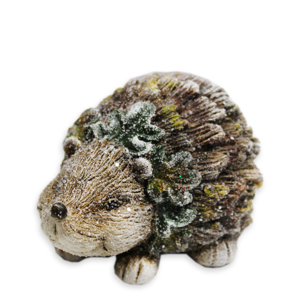 Ježek polyresin dl.10,5x7cm hnědý