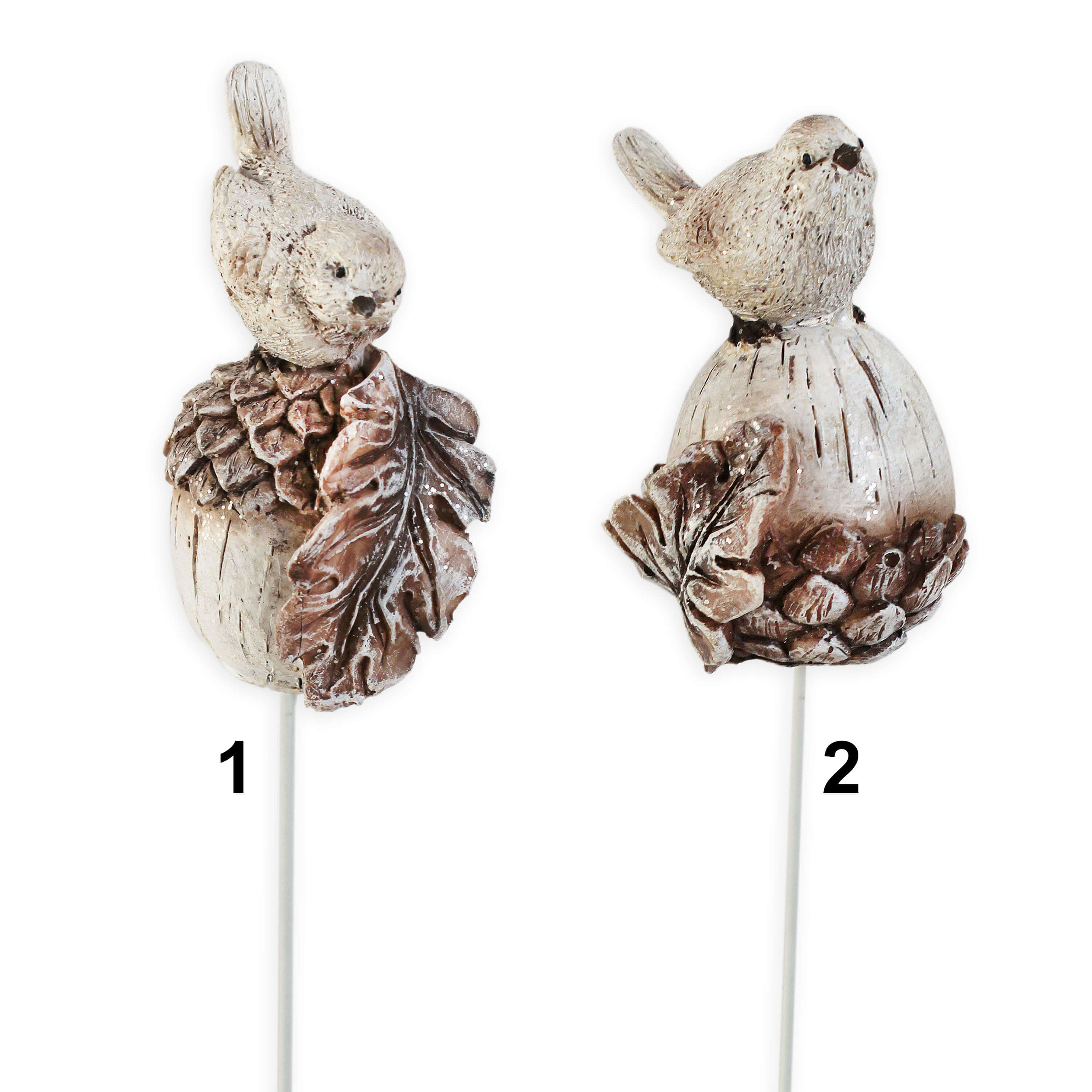 Ptáček polyresin zápich v.19x8,5cm mix