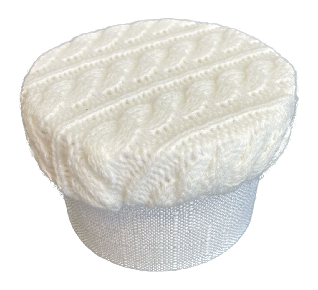 Flower box - vlna bílý pr.9cm