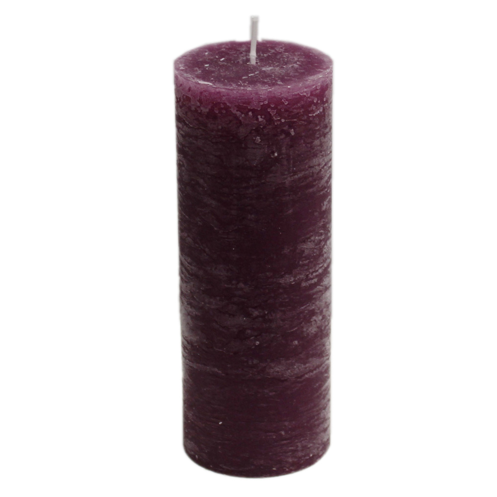 Svíčka Rustik válec pr.60x160mm vínová