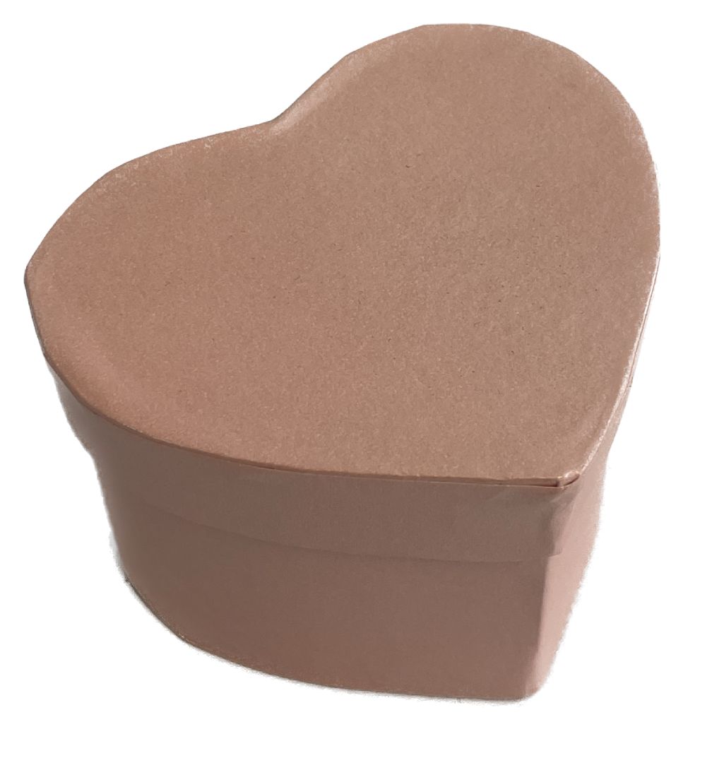 Flower box Srdce růžový pr.8,5cm