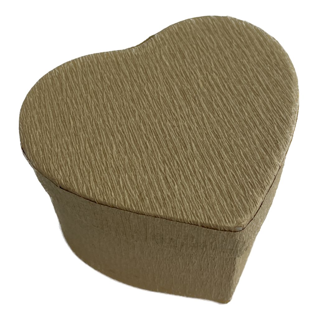 Flower box Srdce pr.8,5cm natural