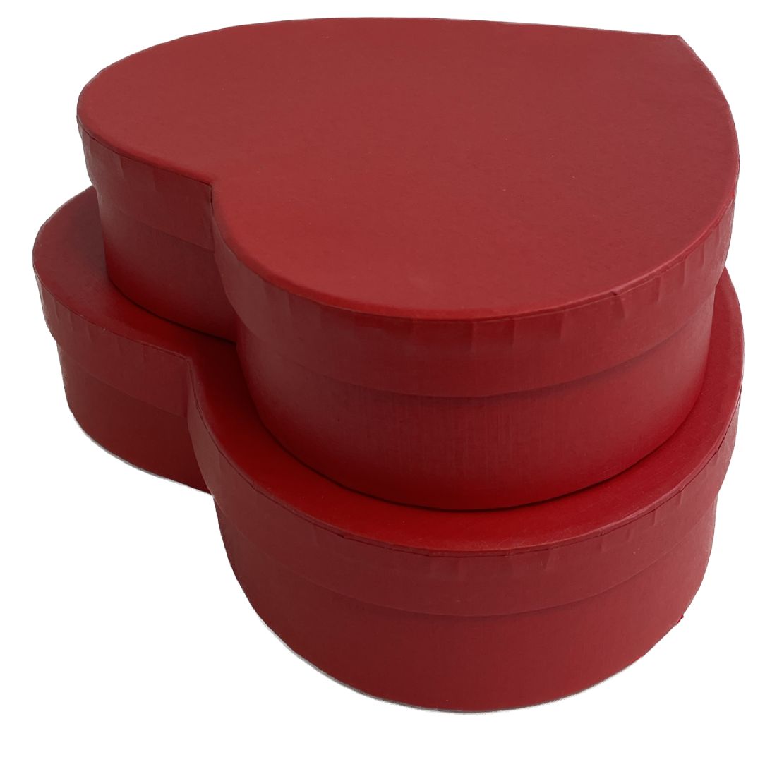 Flower boxy Srdce červené š.25cm S/2