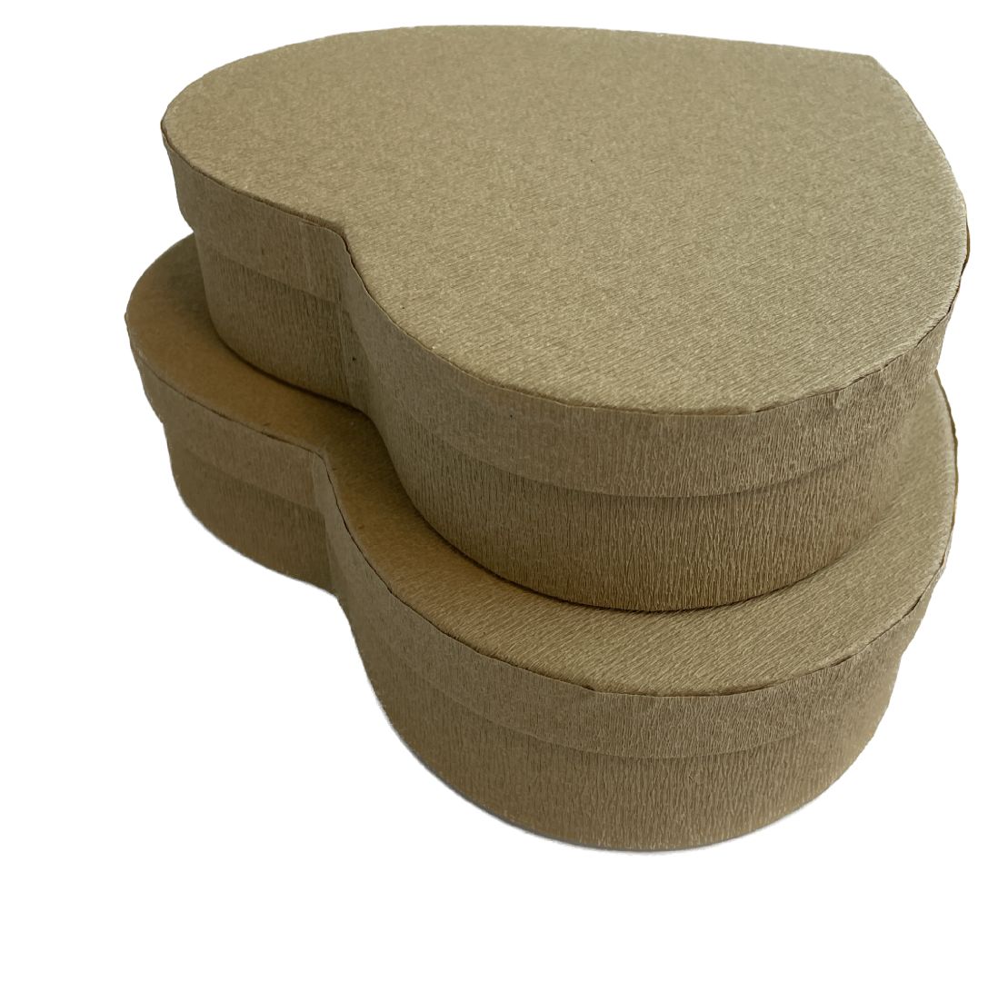 Flower boxy Srdce natur š.25cm S/2