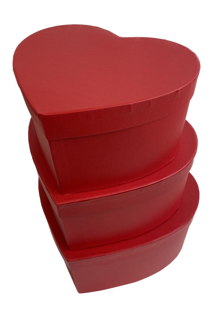 Flower boxy Srdce červené š.25 - 18,5cm S/3