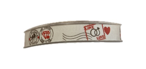 Stuha San Valentino š.15mmx15m bílá