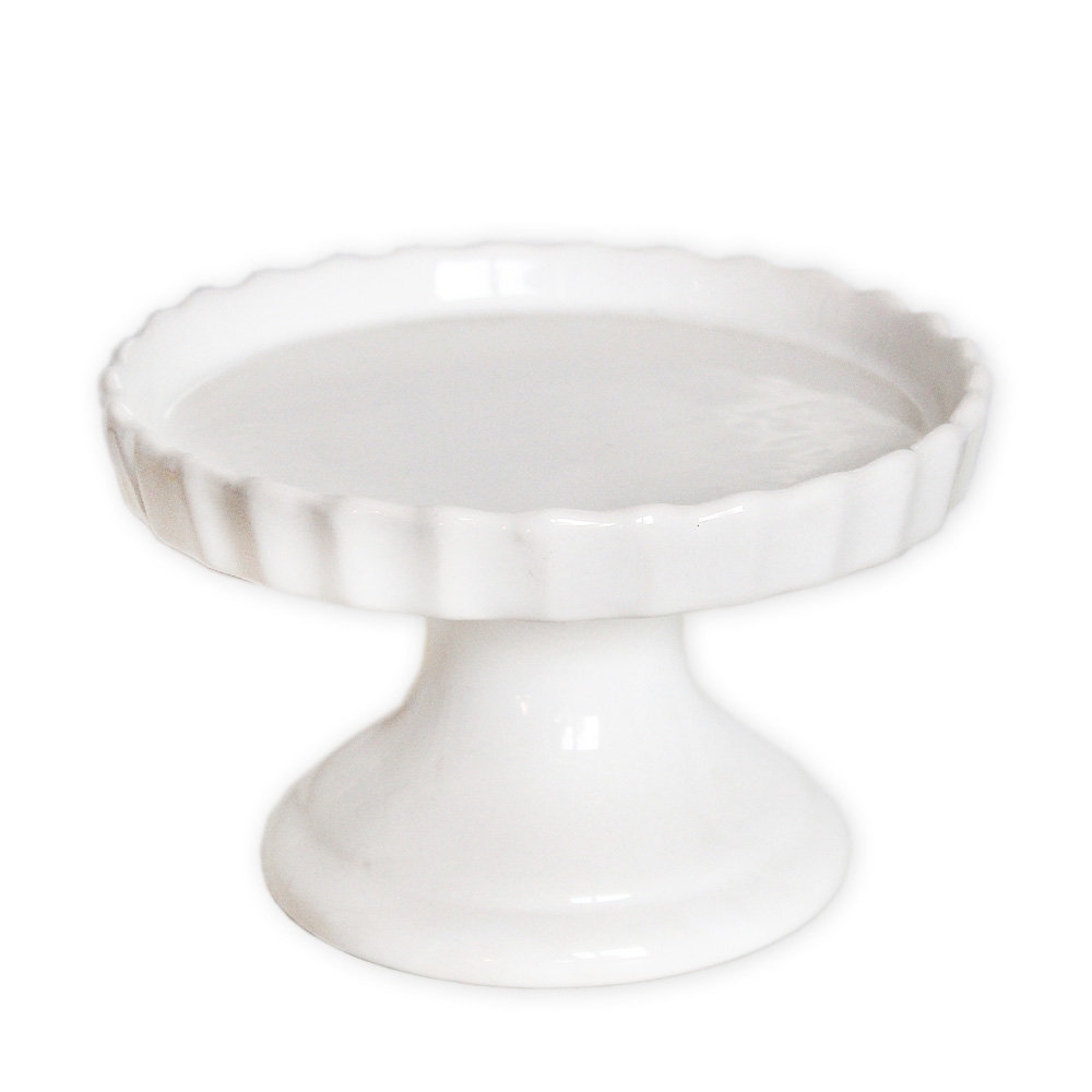 KER podnos porcelán pr.14,5x9cm bílý