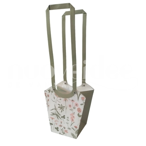 Taška papír Ysée aqua sage v.20/11x11cm