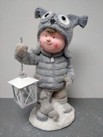 Kluk polyston s lucernou v péřovce v.41cm