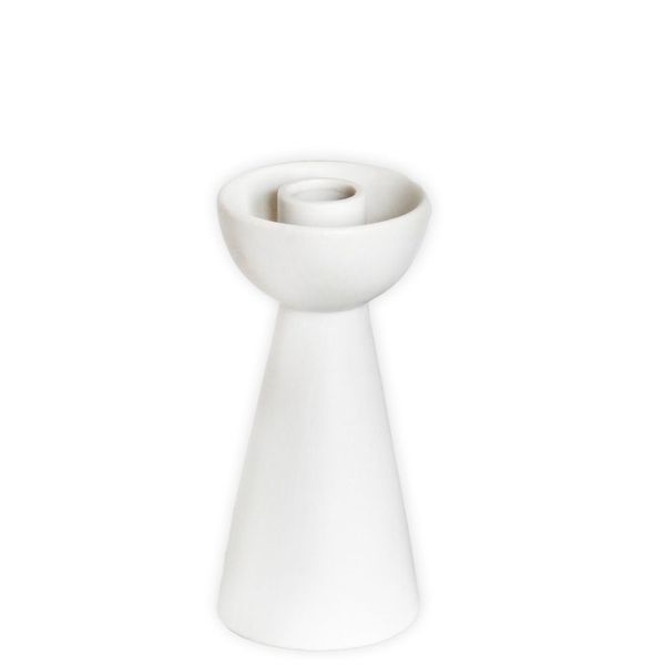 Svícen porcelán 16,5cm bílá