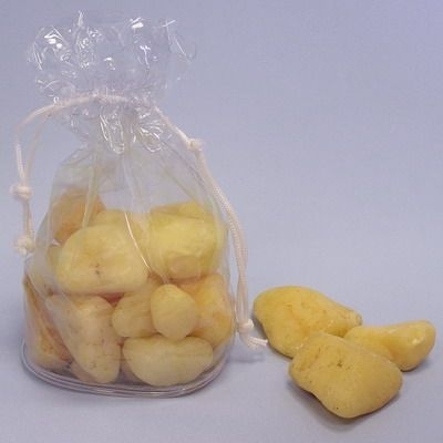 Kamínky přírodní žluté pr.2-4cm 1kg