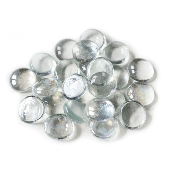 Nugety sklo pr.17-19mm/600g čira/perlet