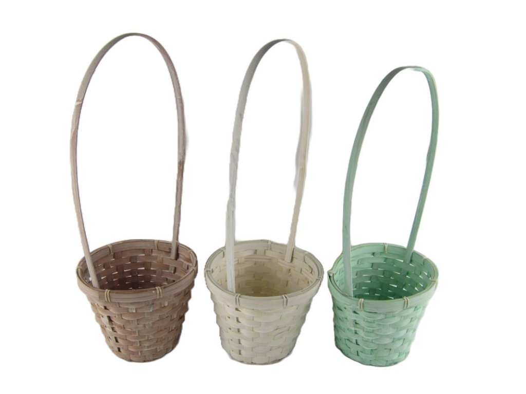 Proutí Bambus koš Bambu pr.18x15cm mix