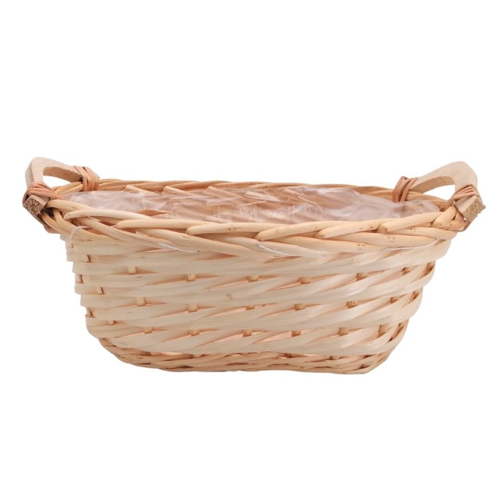 Proutí koš ovál Ceta natural dl.32x18x13cm
