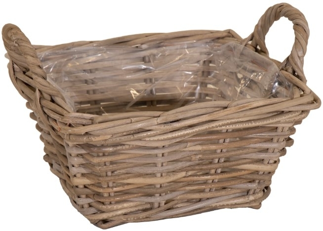 Proutí koš Evi čtverec š.35x35cm sv.ratan