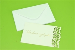 Kartičky do kytice s obálkou - LUX Všechno nej S/8ks