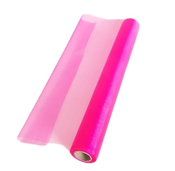 Organza š.36cm/9m růžová