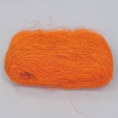 Sisal vlákno 25g tmavě oranžová