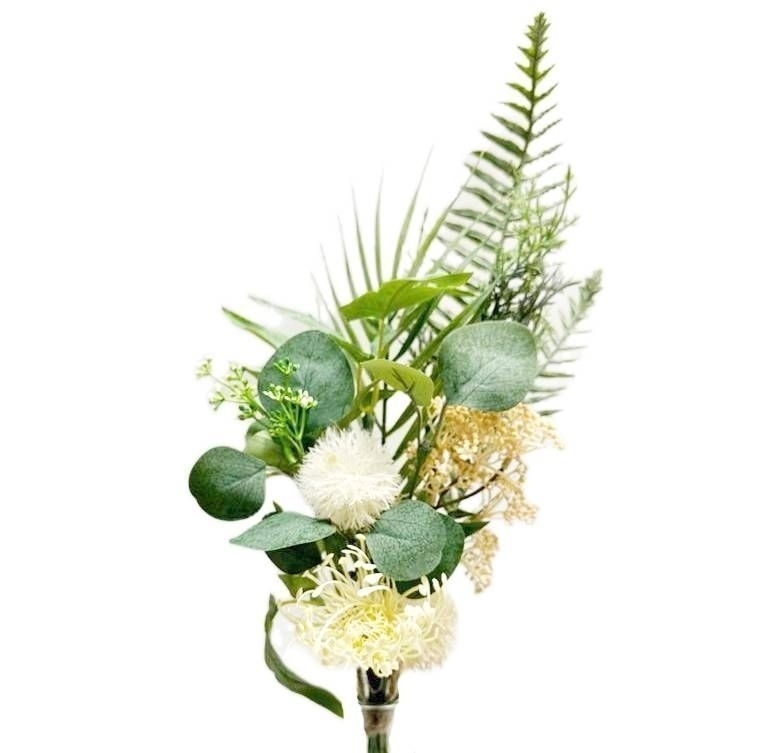 Kytice zeleň textil v.52cm