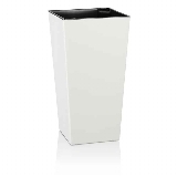 PK květináč Elise v.46,5x25cm bílý lesk