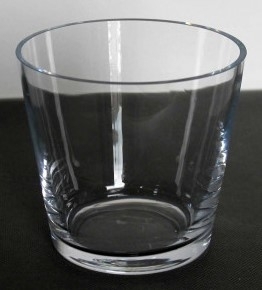 Sklo svícen kónický pr.13x14x10cm čirý