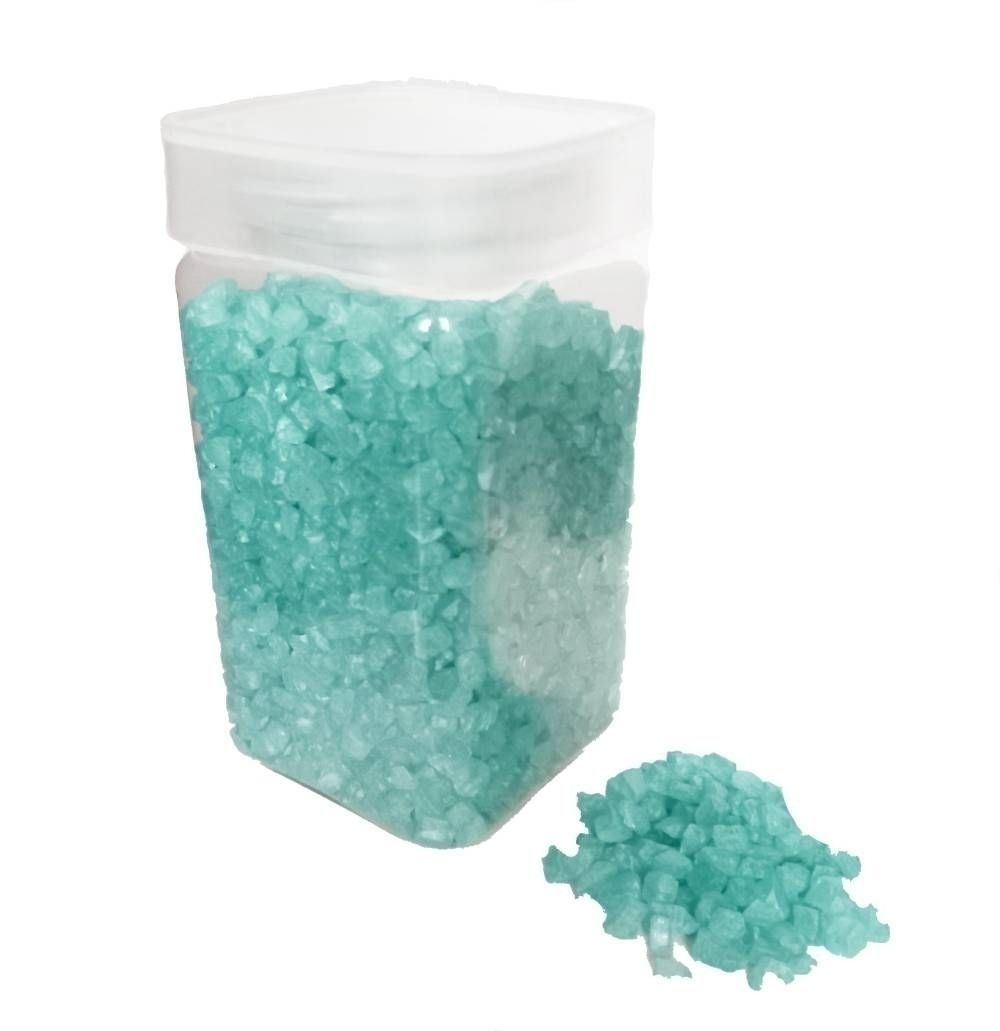 Drť skleněná perleť 4-6mm/550g modrá