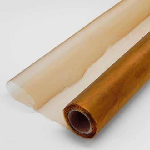 Organza š36cm/9m hnědá