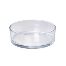 Sklo miska válec pr.8x3cm čirá