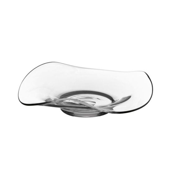 Sklo mísa zvlněný okraj pr.30x12cm čirá