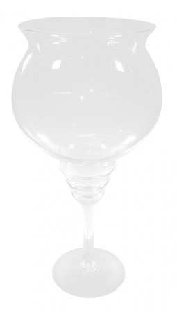 Sklo pohár na stopce v.54x23x16,5cm čirý