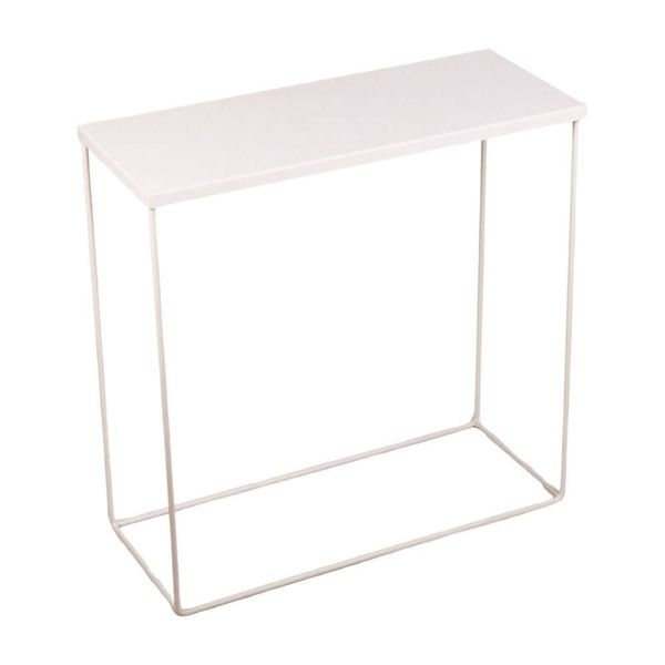 Stojan kov dl.60x25x65cm bílý