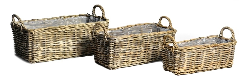 Proutí truhlíky Kubu dl.58-44cm ratan S/3ks